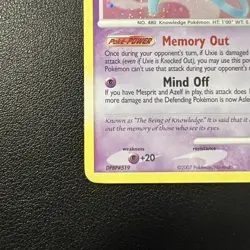 Uxie 18/123 Holo Mysterious Treasures NM - Image 3
