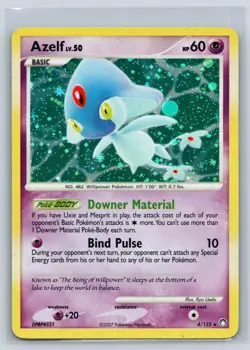 2007 Pokemon Mysterious Treasures Azelf #4/123 Holo - Image 1