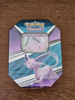 Pokemon TCG: Sword & Shield Spring 2022 V Heroes Tin Espeon V + x4 Booster Packs - Image 1
