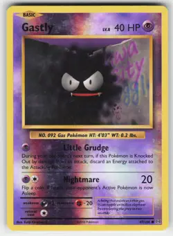 Gastly 47 Reverse Holo 108 C Evolutions Pokemon Moderately Played - Image 1