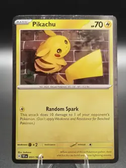 Pikachu - (Cosmo Holo) 051/162 Temporal Forces Pokemon Holo - NM - Image 1