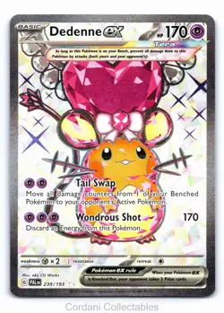 Dedenne EX 239/193 - Paldea Evolved - Pokemon Card - Near Mint - Image 1