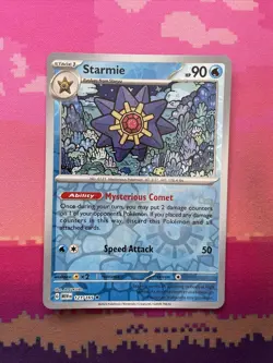 Pokemon Card Starmie Scarlet & Violet 151 Reverese Holo 121/165 Near Mint - Image 1