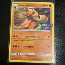 Lycanroc - (Prerelease) SM118 Sm Holo Forbidden Light Promo lp cool pokemon card - Image 1