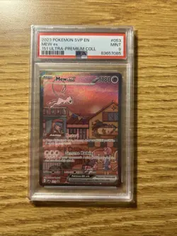 Pokemon TCG 2023 Ultra Premium Collection Mew EX Promo Card #53 PSA 9 Mint - Image 1