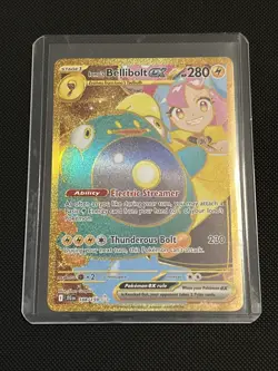 Pokemon TCG Ionos Bellibolt ex 188/159 Journey Together Gold Hyper Rare Card NM - Image 1