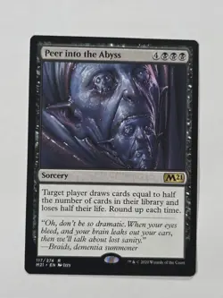 Peer into the Abyss #117 (NM) Core Set 2021 M21 Magic MTG - Image 1