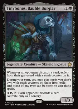[MTG] Tinybones, Bauble Burglar (0072) (FDN) LP-HP - Image 1