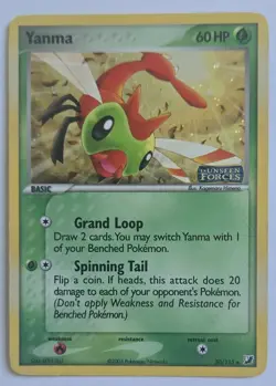 Pokemon Yanma EX Unseen Forces Holo 50/115 Vintage English 2005 Card - Image 1