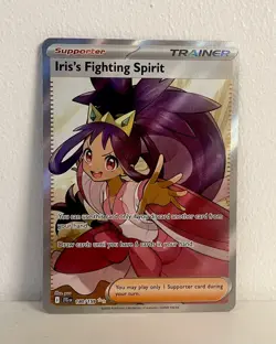 Pokemon TCG Iris’s Fighting Spirit 180/159 Journey Together Card Near Mint - Image 1
