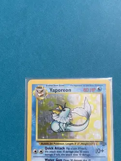 Vaporeon 12/64 Holo Jungle Set Holographic Rare Pokemon Card HP - Image 2