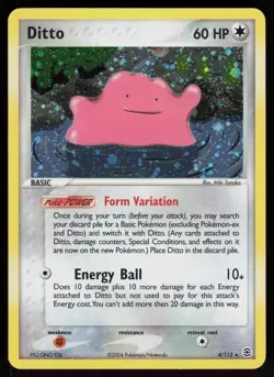 Pokemon Ditto 4/112 FireRed & LeafGreen Holo Rare Holo Near Mint - Image 1