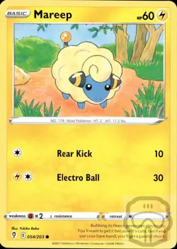 Mareep 054/203 C Evolving Skies Pokemon NM/M - Image 3