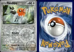 Fletchling 163/193 C Paldea Evolved Pokemon Reverse Holo NM/M - Image 2