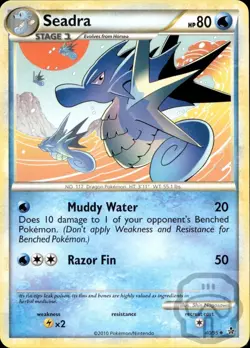 Seadra 40/95 UC HGSS Unleashed Pokemon NM/M - Image 3