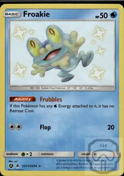 Froakie SV11/SV94 Shiny Rare Hidden Fates Shiny Vault Pokemon Holo NM/M - Image 3