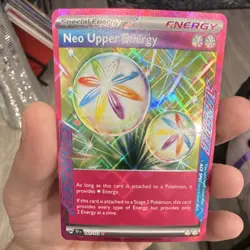 Pokemon TCG Neo Upper Energy 162/162 SV05: Temporal Forces Ace Spec Holo English - Image 1