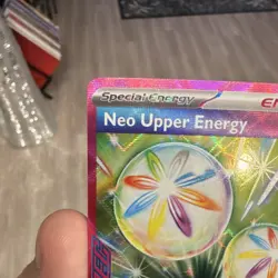 Pokemon TCG Neo Upper Energy 162/162 SV05: Temporal Forces Ace Spec Holo English - Image 2