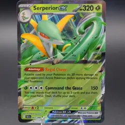 Serperior ex 003/086 Double Rare SV: Black Bolt Pokemon TCG NM - Image 1