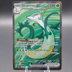 Serperior ex - 156/086 Ultra Rare SV: Black Bolt Pokemon TCG NM - Image 1