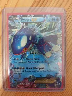 Pokemon Card Kyogre EX 54/160 XY Primal Clash Ultra Rare Holo Played - Image 1