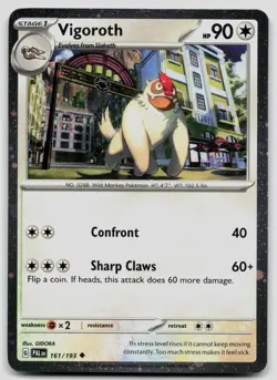 Vigoroth (Cosmos Holo) 161/193 Miscellaneous Cards & Products Pokemon NM - Image 1
