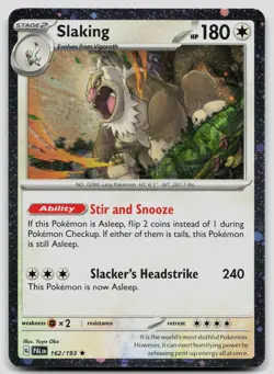 Slaking (Cosmos Holo) 162/193 Miscellaneous Cards & Products Pokemon NM - Image 1