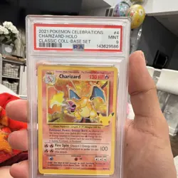 Pokemon Charizard 4/102 Celebrations Classic Collection Holo PSA 9 TCG Card - Image 1