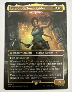 MTG Lara Croft, Tomb Raider FOIL Secret Lair SLD NM - Image 2