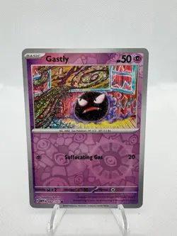 Gastly 092/165 Common 151 Pokemon Reverse Holo Near Mint - Image 1