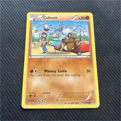 Pokemon TCG Cubone 77/162 Basic 2015 70 HP Whimsy Tackle - Image 1