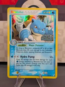 Pokemon Blastoise 14/100 EX Crystal Guardians Stamp Reverse Holo Rare 2006 - Image 1