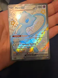 Mew EX 216/091 Paldean Fates Full Art Shiny Ultra Rare Pokemon TCG NEAR MINT - Image 1