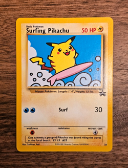 Pokemon - Surfing Pikachu 28/53 Black Star PROMO NM/M - Image 1