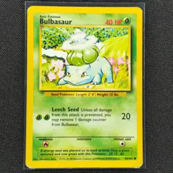 Bulbasaur - 44/102 - Common - Base Set - Pokemon Card - MP - Image 1