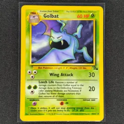 Golbat - 34/62 - Uncommon - Fossil Set - Pokemon Card - MP - Image 1