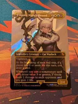 Y'shtola, Night's Blessed (Borderless) SURGE FOIL Final Fantasy MTG Near Mint - Image 1
