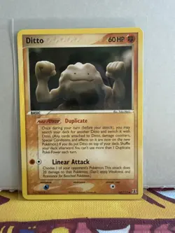 Pokemon TCG Ditto Geodude Card 62/113 EX Delta Species Yuka Morii NM - Image 1