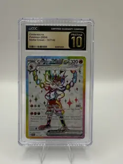 Pokemon Cinderace ex CGC Pristine 10 Ultra Rare Full Art Holo Sv07 157/142 - Image 1