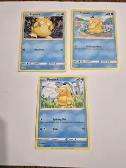 Psyduck Lot Common SM Base Set Pokemon Near Mint 28/149 028/189 11/68 - Image 1