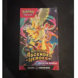 Pokemon Mega Evolution Ascended Heroes Booster Bundle Box Dragonite Charizard - Image 1