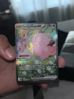 Pokemon TCG Lillie's Clefairy EX Journey Together Sir Card 184/159 NM Condition - Image 1