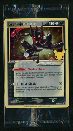Greninja Gold Star Sealed SWSH144 2021 Celebrations Pokemon Black Star Promo NM! - Image 1