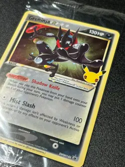 Greninja Gold Star Sealed SWSH144 2021 Celebrations Pokemon Black Star Promo NM! - Image 5