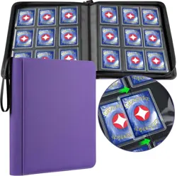 Pokemon Mega Gengar Laser Engraved Purple Top Loader Binder 324 Cards New - Image 2