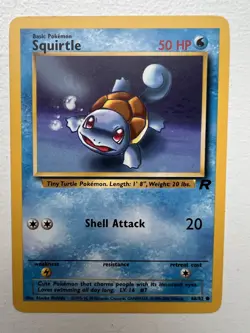 Pokemon Card WOTC: Squirtle 68/82 - Team Rocket - Image 1
