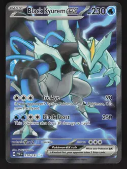 Black Kyurem ex 218/191 Pokemon TCG SV08: Surging Sparks NM - Image 1