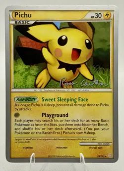 Pokemon PICHU 28/123 HeartGold SoulSilver - 2011 World Championships - NM Clean￼ - Image 1
