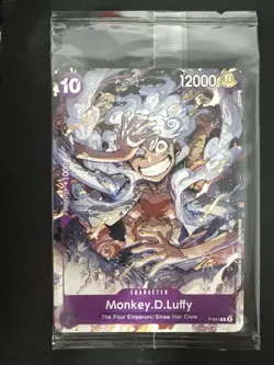 Bandai One Piece CCG Monkey.D.Luffy P-041 Promo Sealed! - Image 1