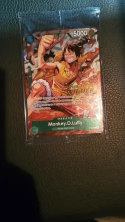 Monkey.D.Luffy P-135 Winner Stamp OP16 Pre-Release Event Promo Card Sealed - Image 1